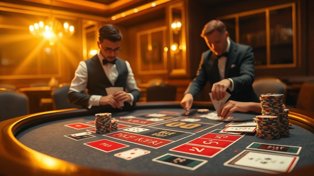 หน้าจอเกมบาคาร่าพร้อมสถิติการเดิมพัน