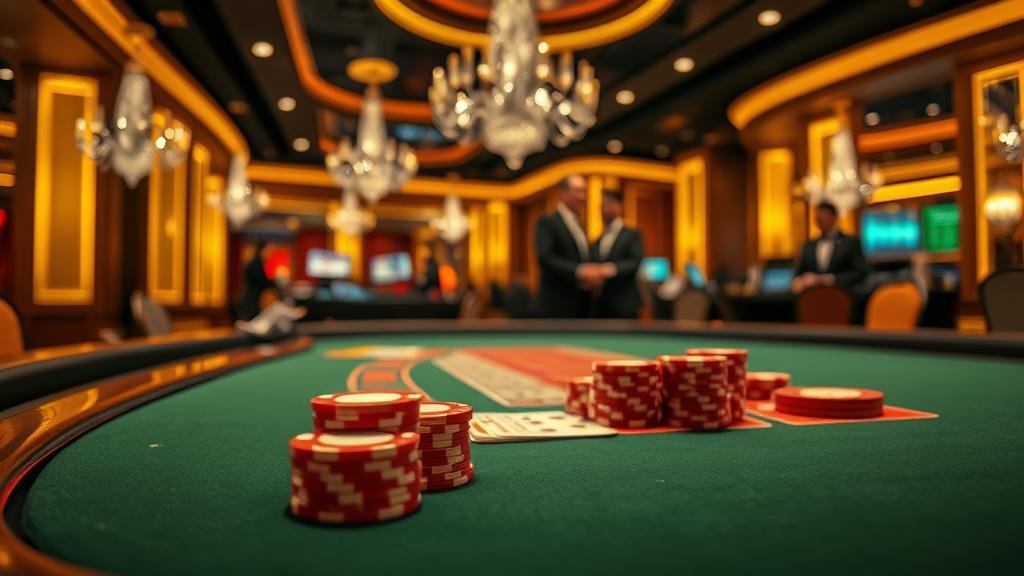 ดีลเลอร์สาวสวยในเกมบาคาร่าสด