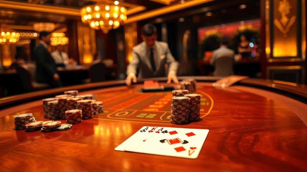 ภาพแสดงเค้าไพ่มังกรและปิงปองในบาคาร่า