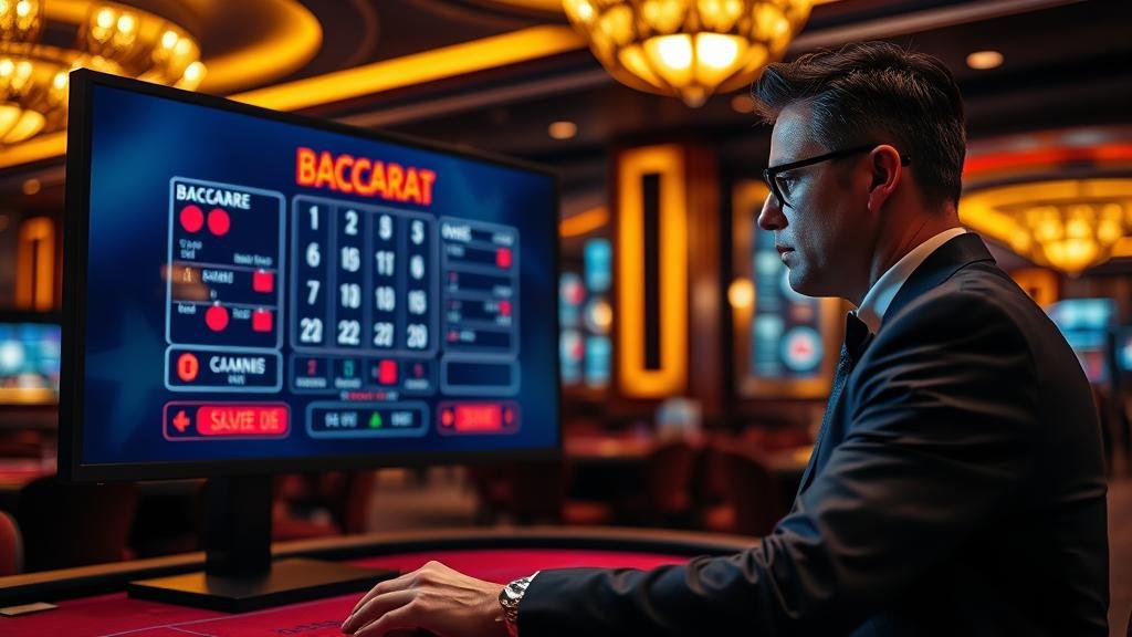 หน้าล็อบบี้คาสิโนออนไลน์ แสดงตัวเลือกเกมบาคาร่าทดลอง