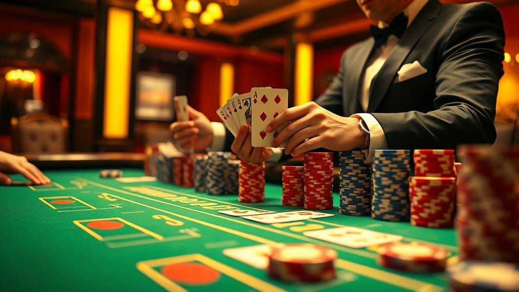 ตัวอย่างเค้าไพ่บาคาร่า: มังกรและปิงปอง