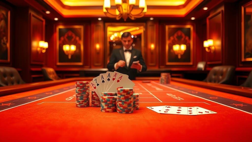 มือถือไพ่บาคาร่าบนหน้าจอ