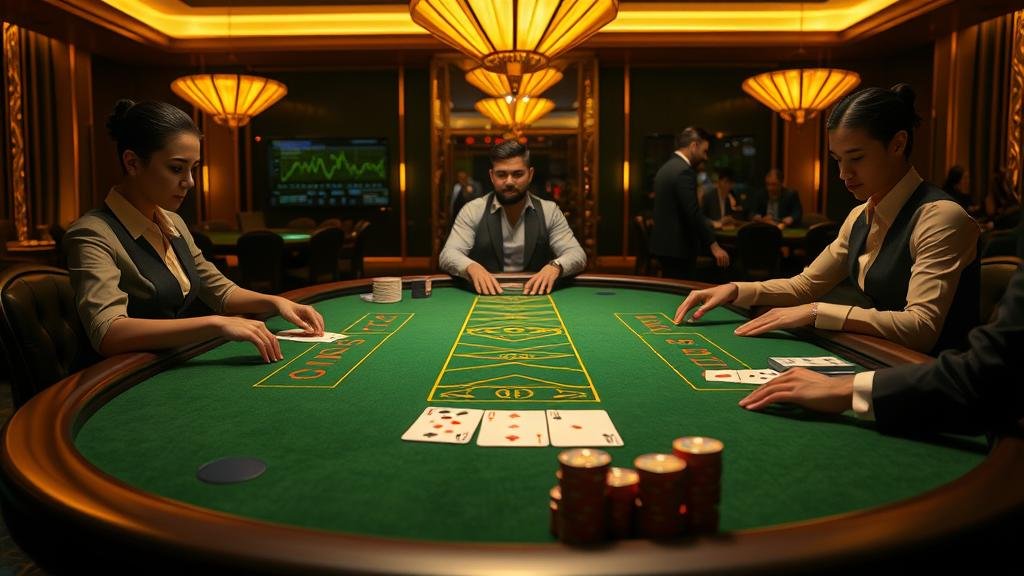 ดีลเลอร์สาวสวยบริการบาคาร่า