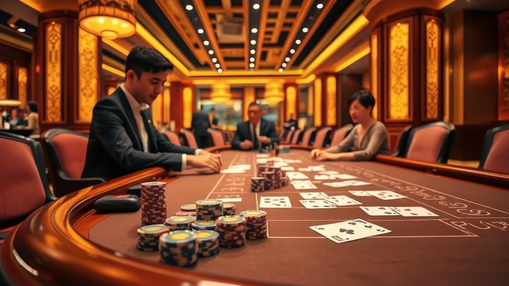 ไพ่บาคาร่าที่แสดงแต้ม 8