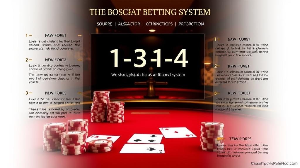 การวางชิปตามสูตร 1-3-2-4 ในบาคาร่า