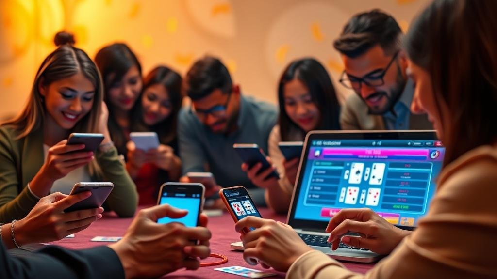 หน้าจอเกมบาคาร่าแสดงเค้าไพ่และสถิติ