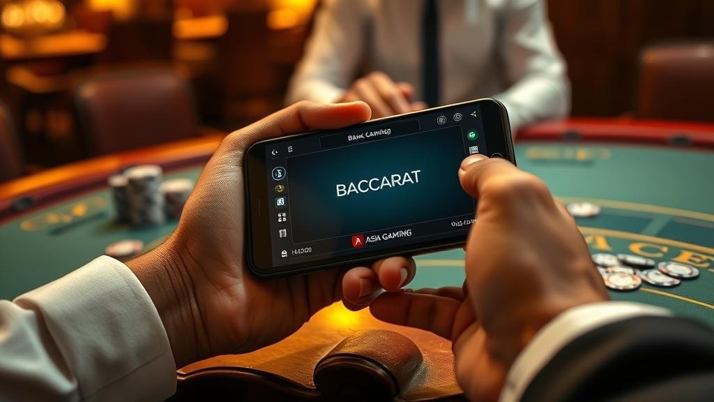 การเล่นบาคาร่าสไตล์ยุโรปบนแท็บเล็ต