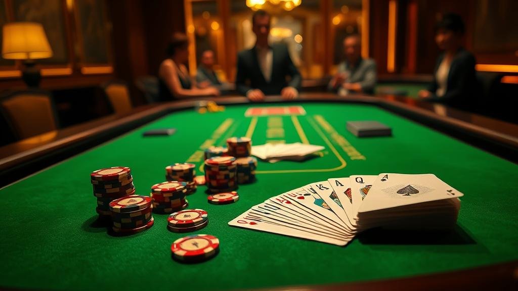 หน้าจอคอมพิวเตอร์แสดงเกมบาคาร่าสด