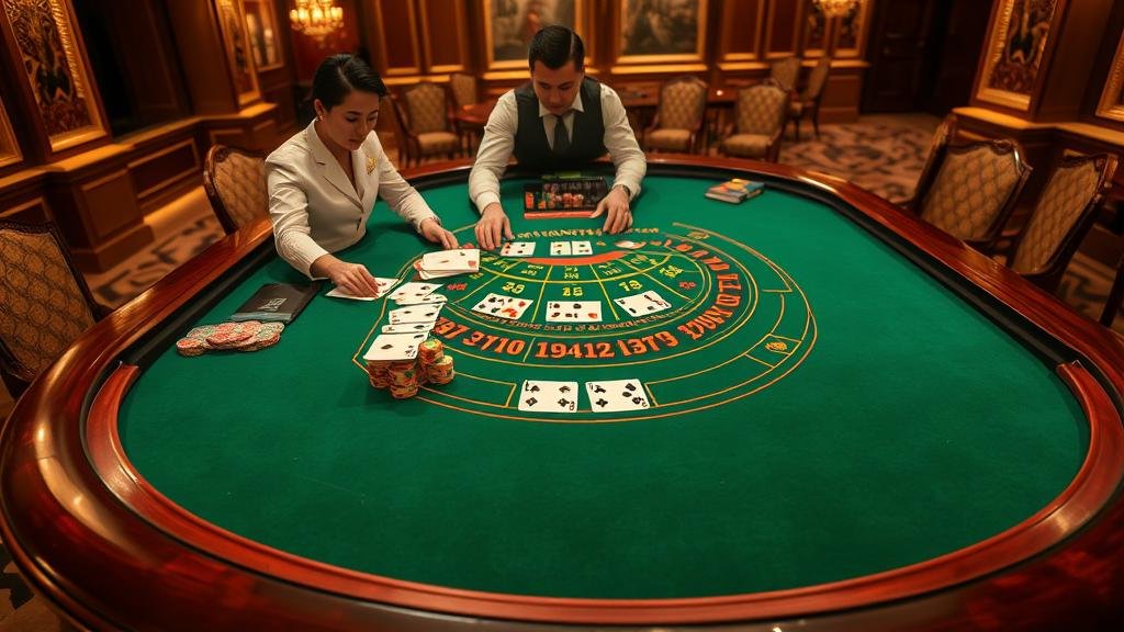 ตัวอย่างเค้าไพ่บาคาร่า: ปิงปองและมังกร