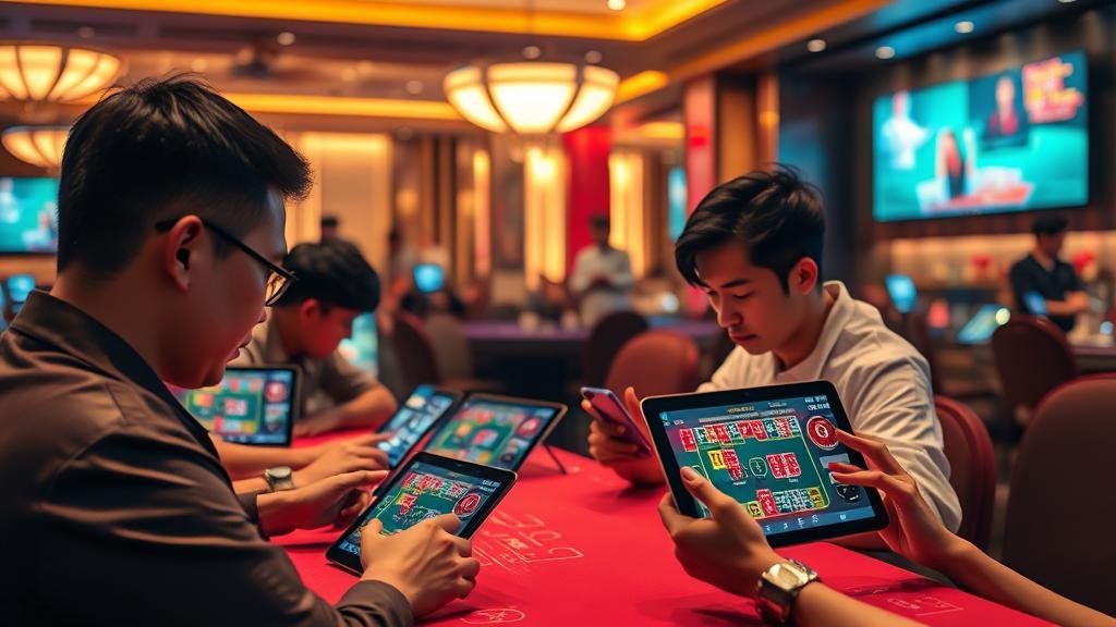 หน้าจอแสดงผลเค้าไพ่มังกรบาคาร่า