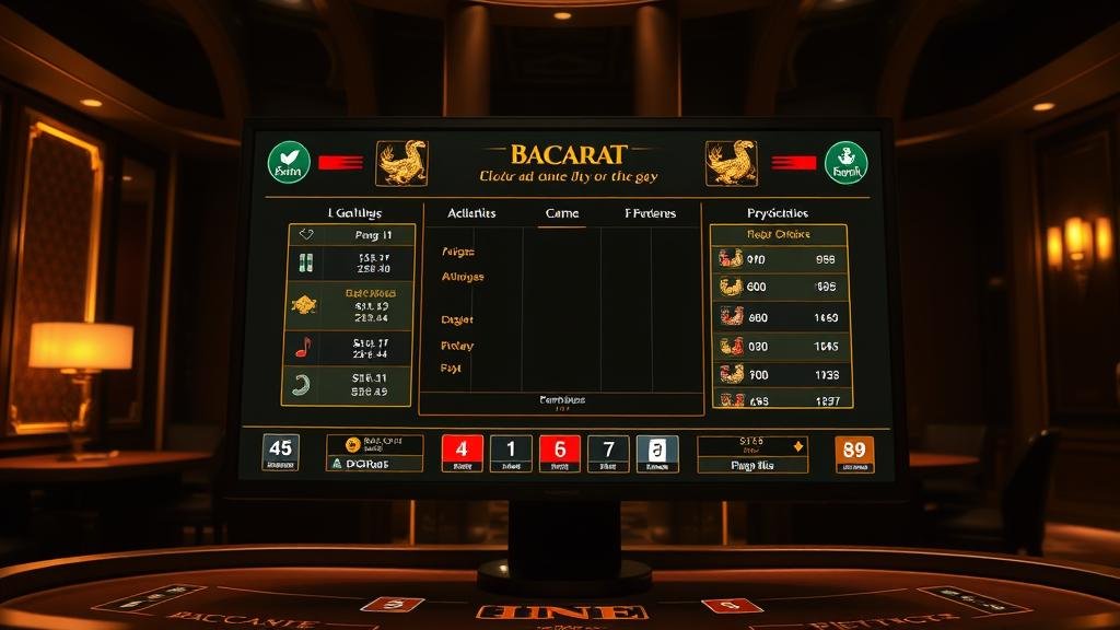 ตัวอย่างเค้าไพ่ มังกร และ ปิงปอง ในบาคาร่า