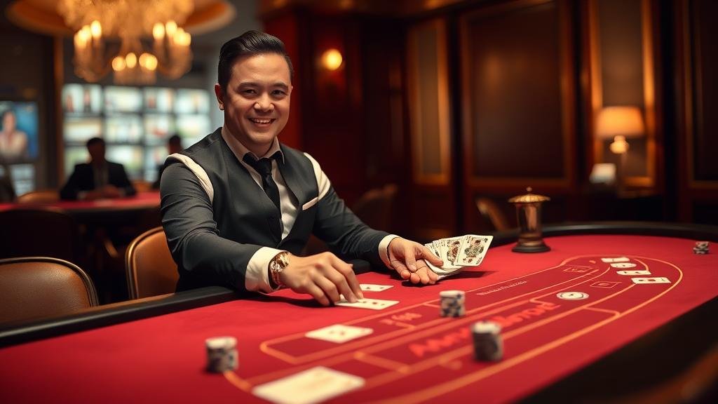 โลโก้และอินเทอร์เฟซเกมบาคาร่าจากค่ายดัง