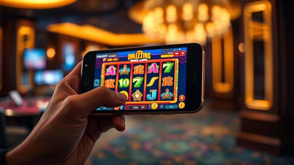 หน้าจอตั้งค่าออโต้สปินบนมือถือ