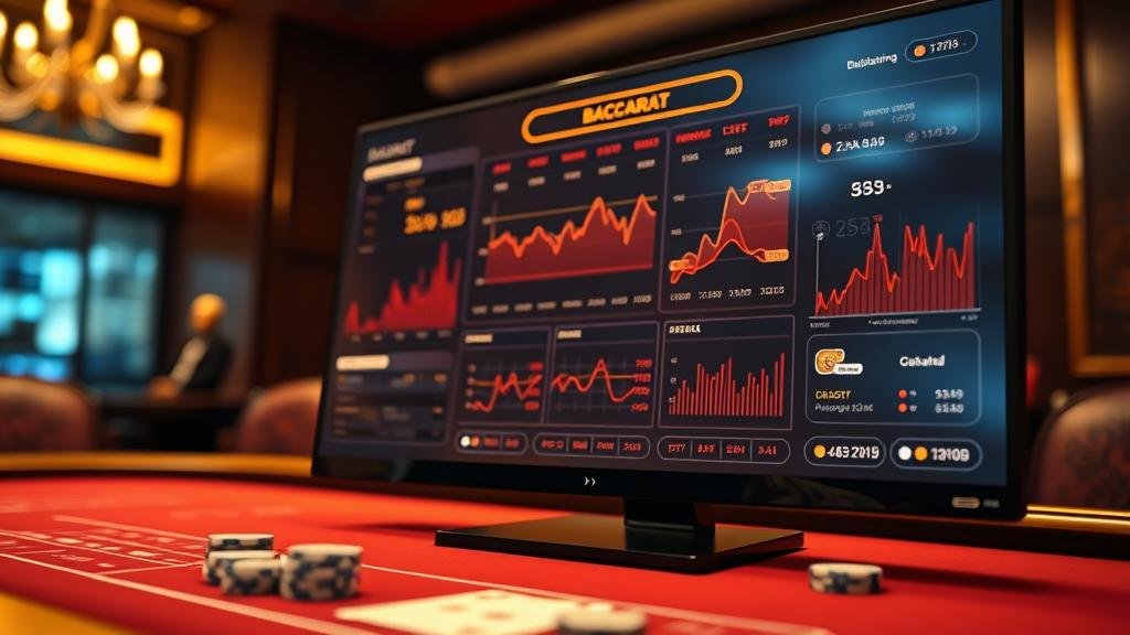 ผู้เล่นกำลังวิเคราะห์เกมบาคาร่าด้วยโปรแกรม