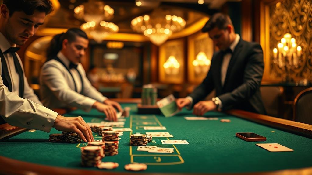 ตัวอย่างเค้าไพ่มังกรในเกมบาคาร่า