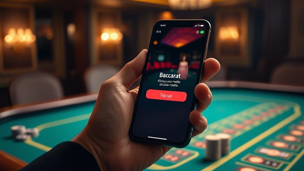 โต๊ะบาคาร่าออนไลน์พร้อมชิปและไพ่