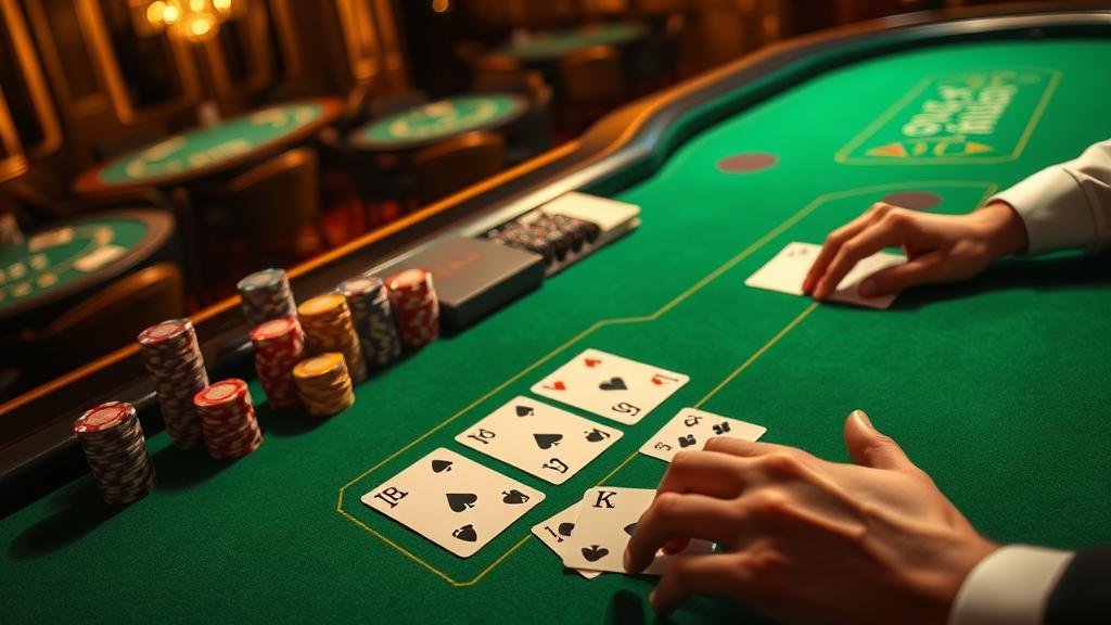 ตัวอย่างเค้าไพ่สามตัด บาคาร่า