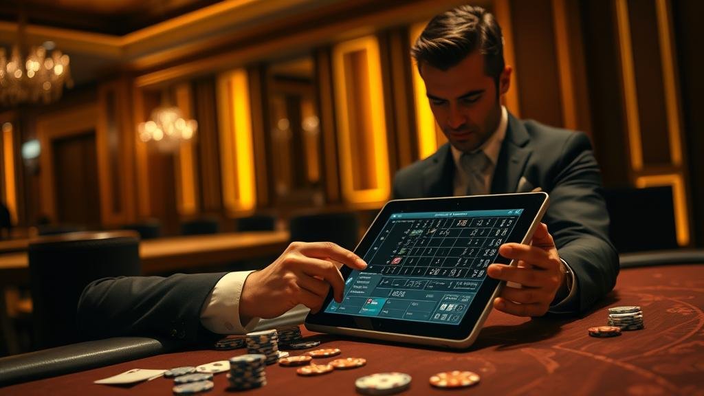 การใช้สไตลัสบนแท็บเล็ตเพื่อวางแผนกลยุทธ์บาคาร่า