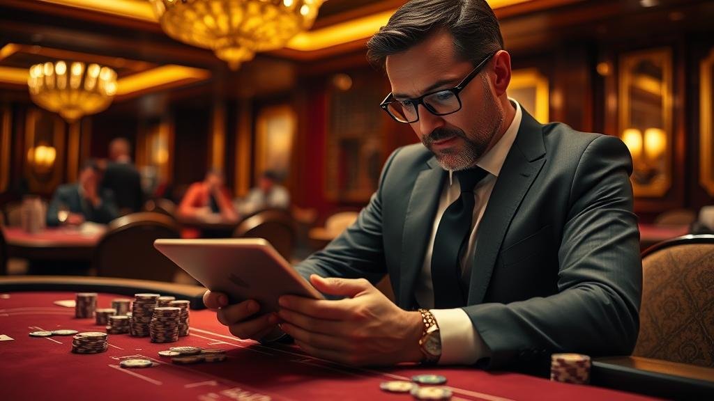 การอ่านเค้าไพ่บาคาร่าบนแท็บเล็ต