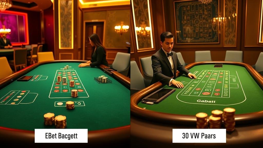 ตารางเปรียบเทียบกลยุทธ์เดินเงินบาคาร่า