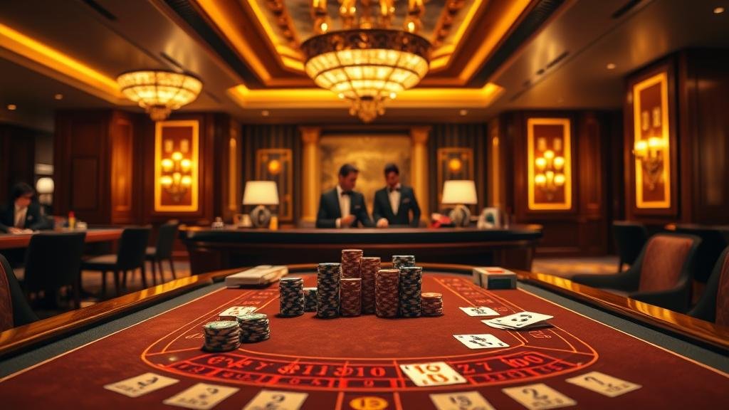 การเล่นบาคาร่าด้วยไพ่และชิป