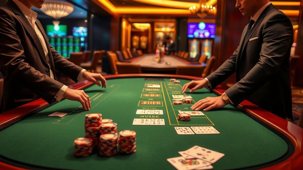 ตัวอย่างเค้าไพ่บาคาร่า มังกร และ ปิงปอง