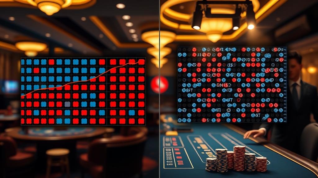 โลโก้และหน้าจอเกมบาคาร่าจากค่ายชั้นนำ