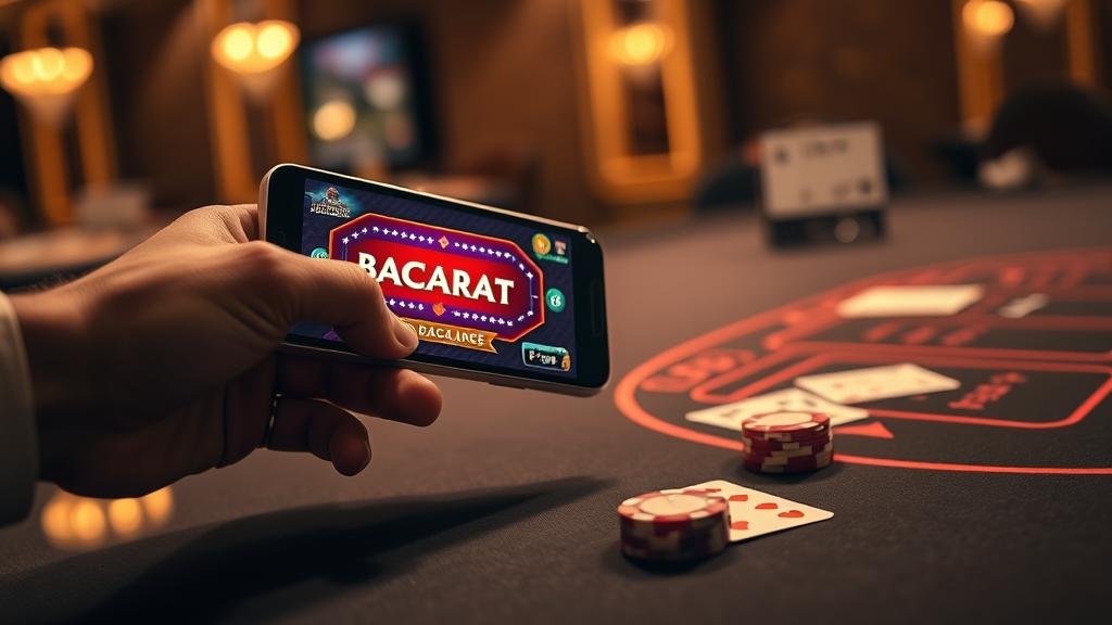 ภาพแสดงการชนะในเกมบาคาร่าบนมือถือ