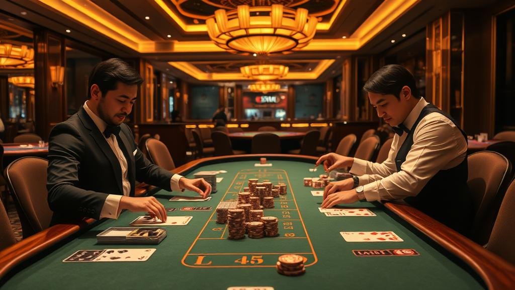 หน้าจอแสดงสถิติและถนนบาคาร่า