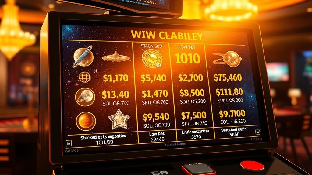 อาณาจักรเกมสล็อต: เช็คเพย์เทเบิลสล็อตจักรวาลและสล็อตรีลซ้อน เบทต่ำ