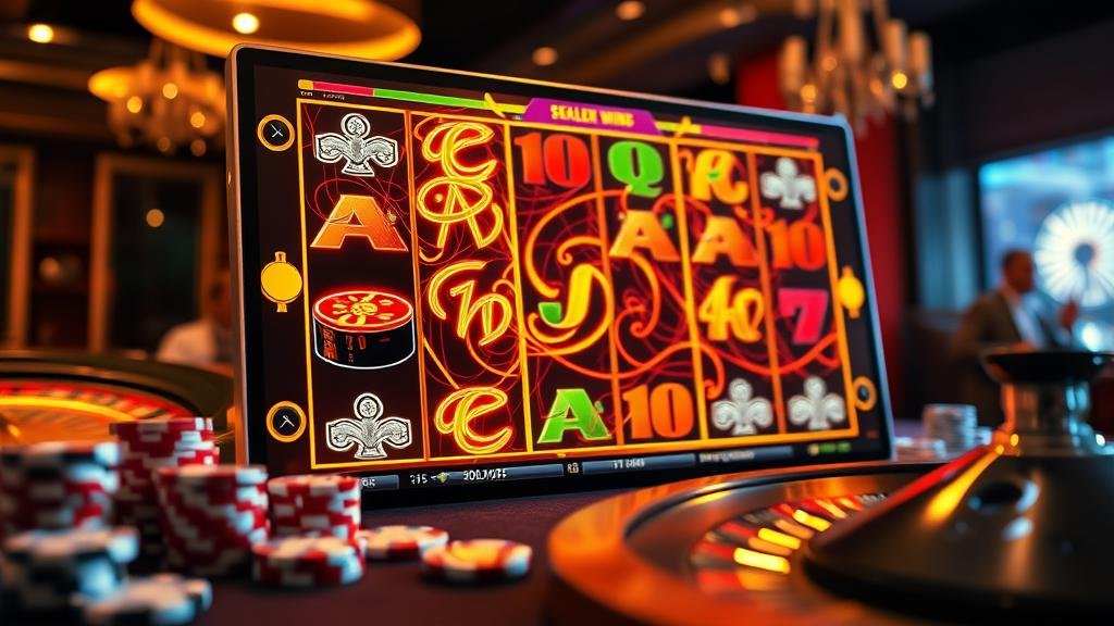 การแสดงผลเพย์ไลน์ที่ชนะในเกมสล็อต RubyPlay