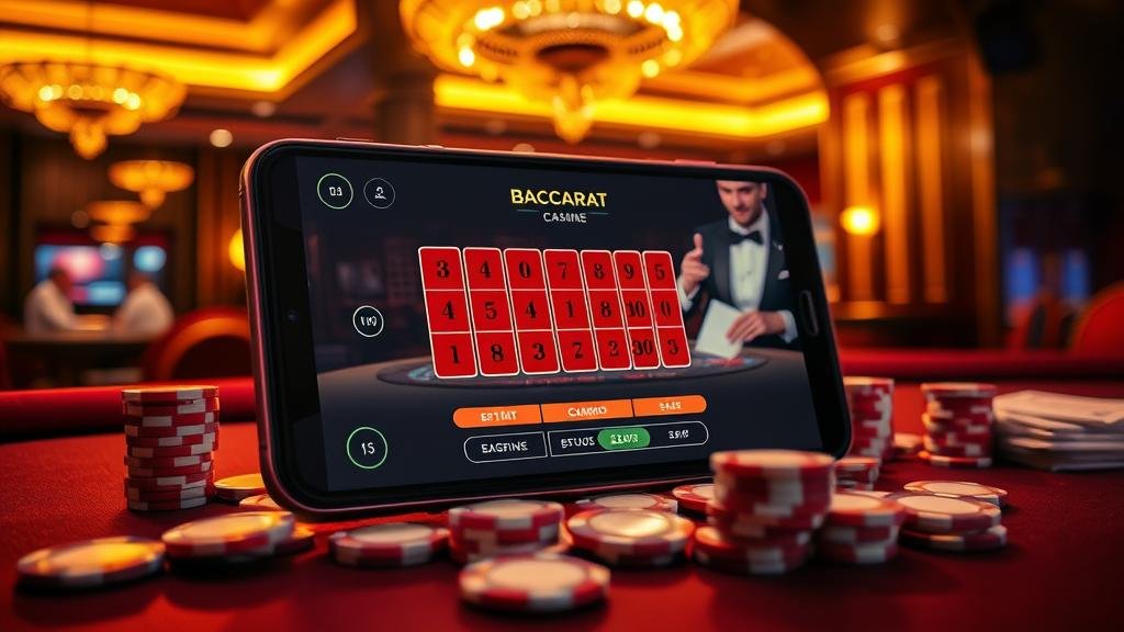 สถิติบาคาร่าและหน้าจอเดิมพันบนมือถือ