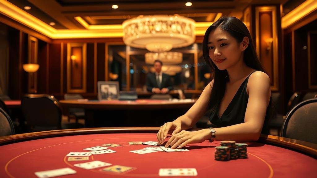 เค้าไพ่บาคาร่า รูปแบบมังกรและปิงปอง