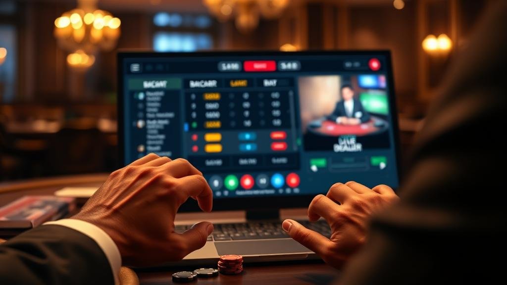 การวิเคราะห์สถิติและเค้าไพ่บาคาร่าบนหน้าจอ Windows