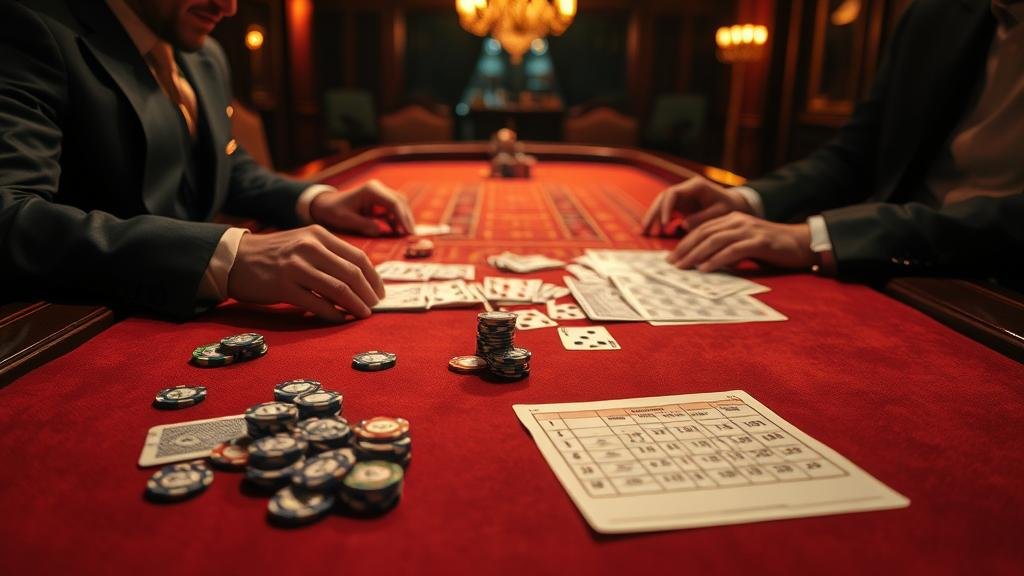 ตัวอย่างเค้าไพ่ถนนเล็ก (Small Road) ในเกมบาคาร่า