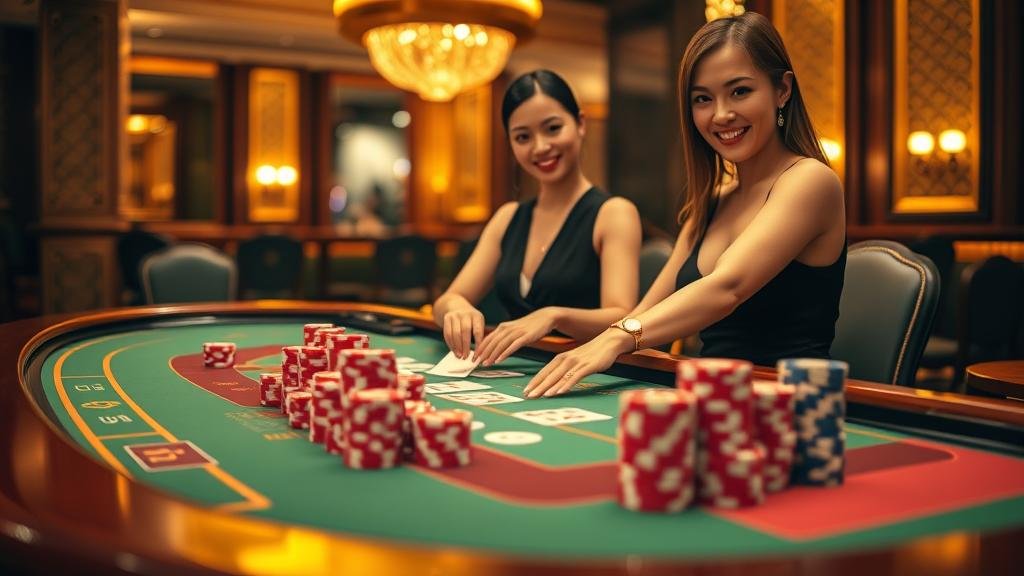 โลโก้และอินเทอร์เฟซค่ายเกมบาคาร่าสดชั้นนำ