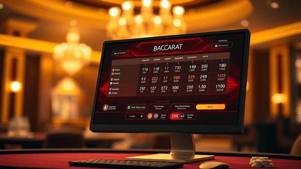 กราฟแสดงกลยุทธ์การเดินเงินบาคาร่า