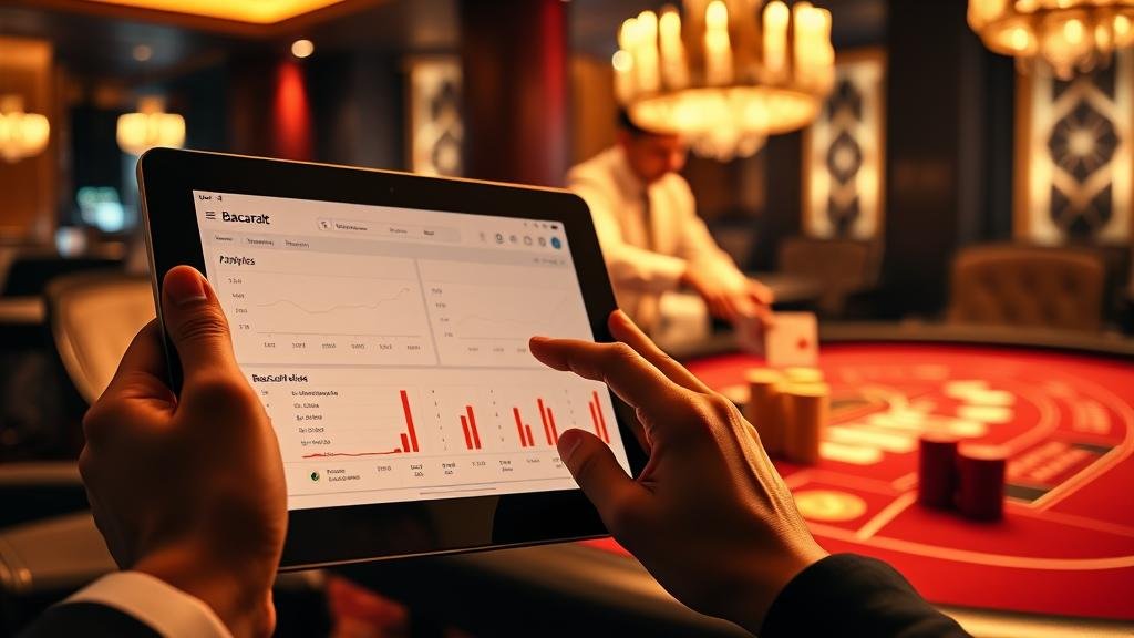 กราฟวิเคราะห์สถิติบาคาร่าด้วยสูตร Chrome