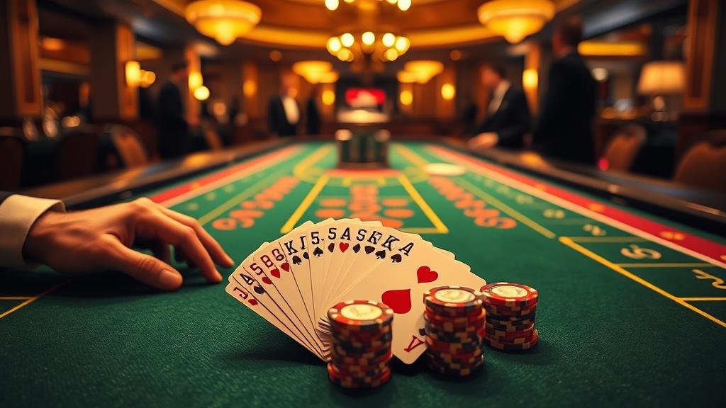 ตัวอย่างเค้าไพ่ปิงปองและสองตัดในบาคาร่า