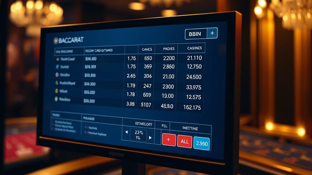 หน้าจอเกมบาคาร่า AllBet แบบคลาสสิก