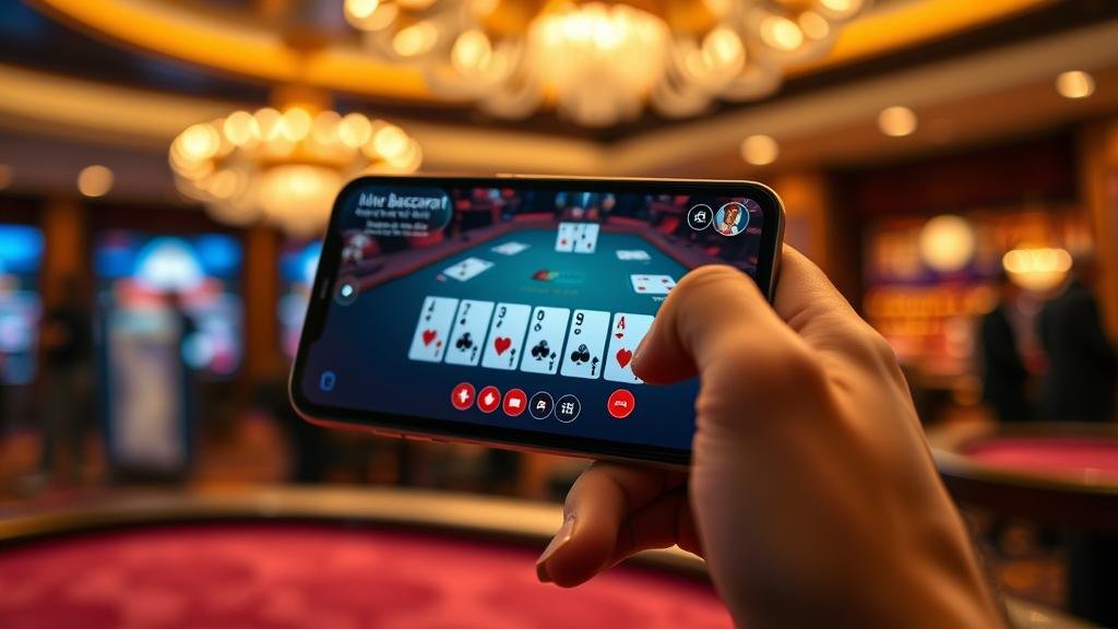 การเล่นบาคาร่าสดบนแท็บเล็ต Android