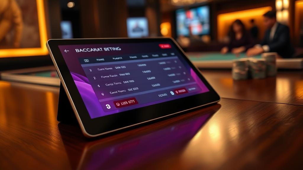 การวิเคราะห์เค้าไพ่บาคาร่าบนแท็บเล็ต