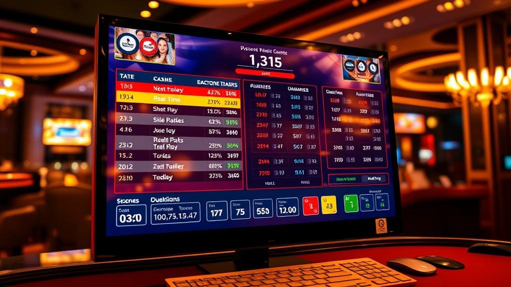 กราฟสถิติแสดงผลการออกของไพ่บาคาร่า