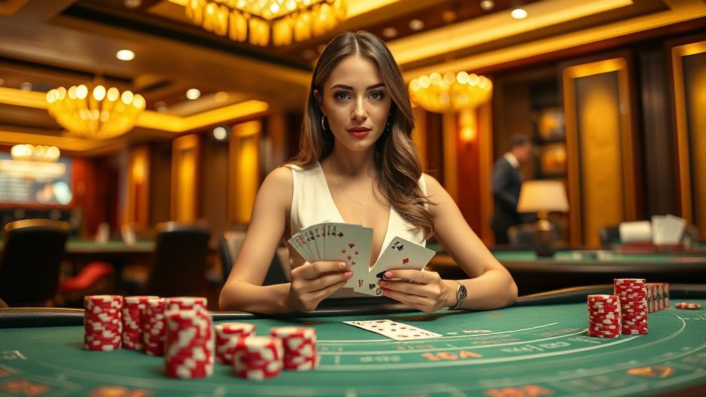 หน้าจอเกมบาคาร่า EBet พร้อมข้อมูลอัตราจ่าย