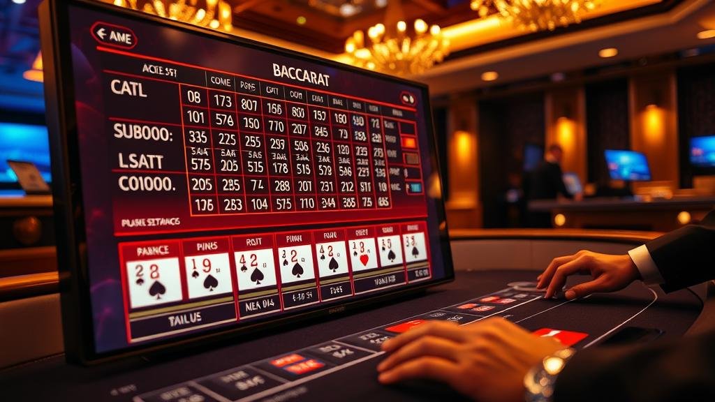 ภาพแสดงเค้าไพ่บาคาร่าแบบต่างๆ