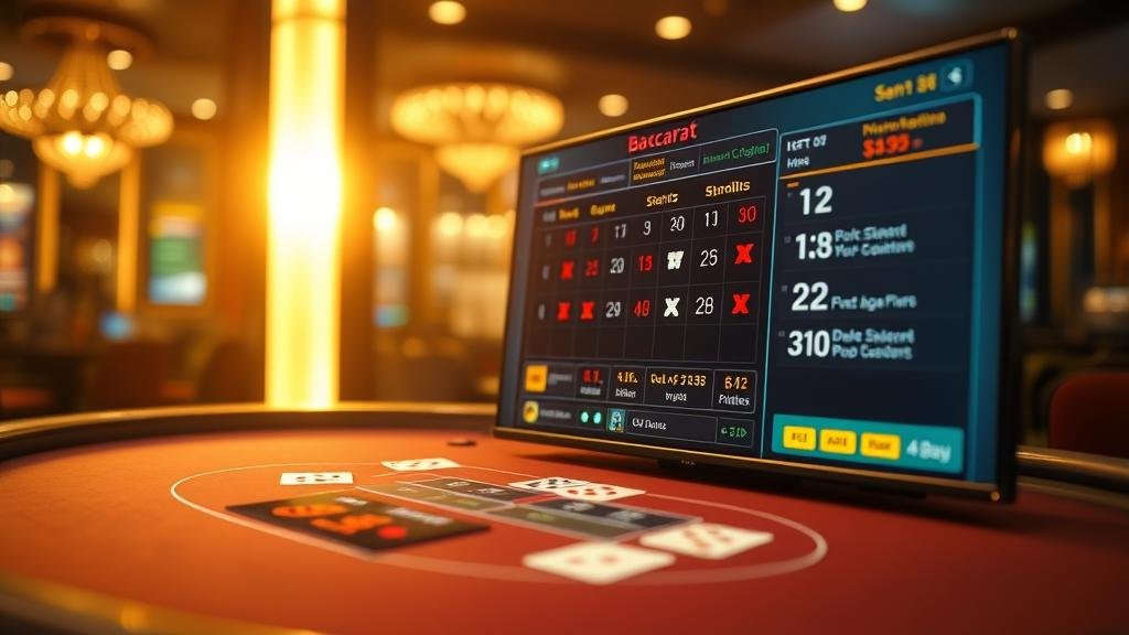 หน้าจอเกมบาคาร่าจาก EBet พร้อมตัวเลือกหลายโต๊ะ