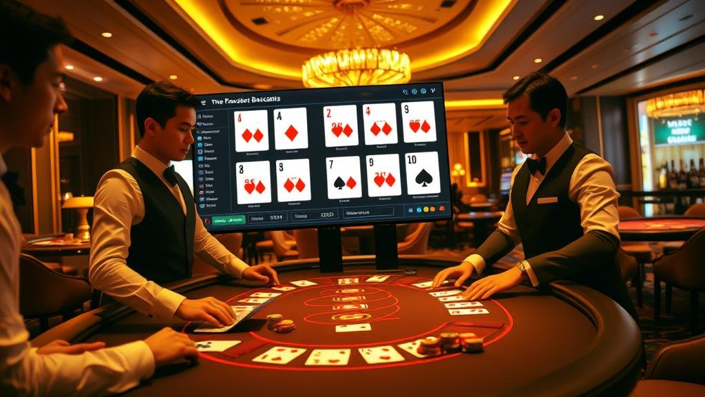 ชิปคาสิโนและบรรยากาศการเล่นบาคาร่า