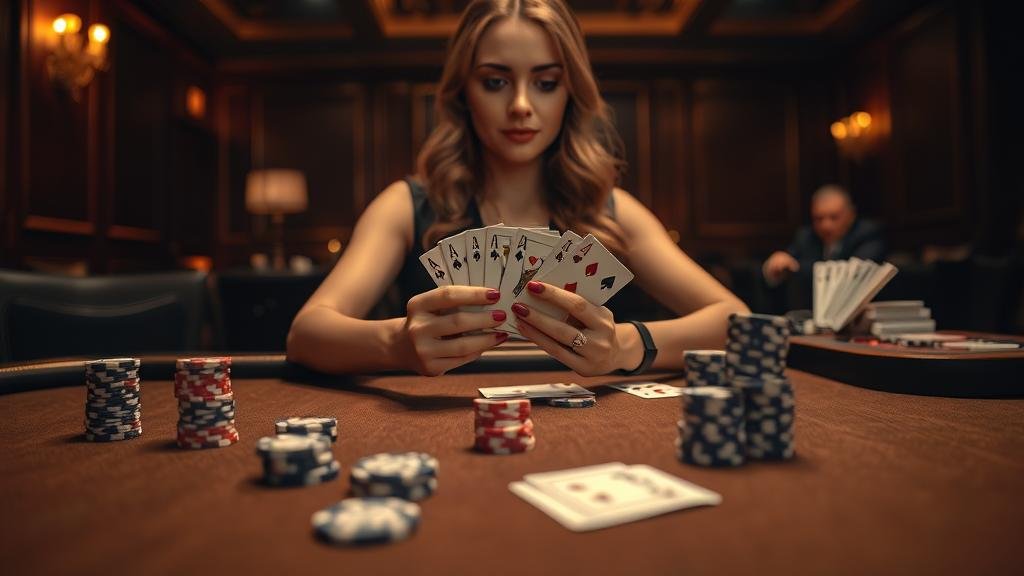 ดีลเลอร์สาวสวยในชุดบิกินี่จาก Sexy Baccarat