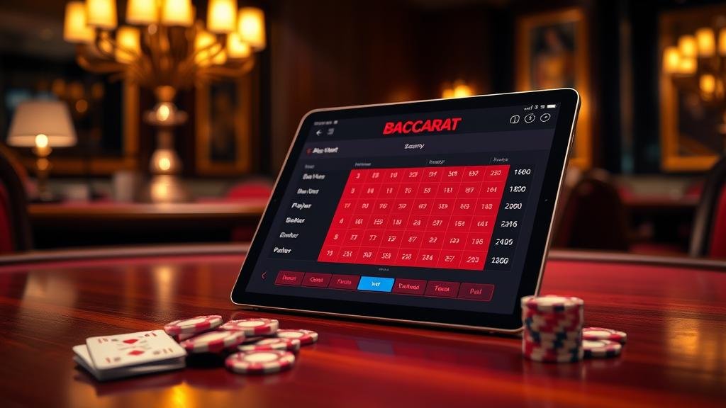 การบันทึกและติดตามผลบาคาร่าบน iPad