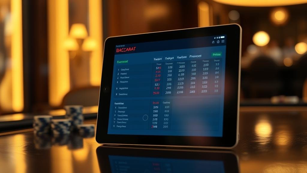 กราฟแสดงเป้าหมายกำไรบาคาร่า